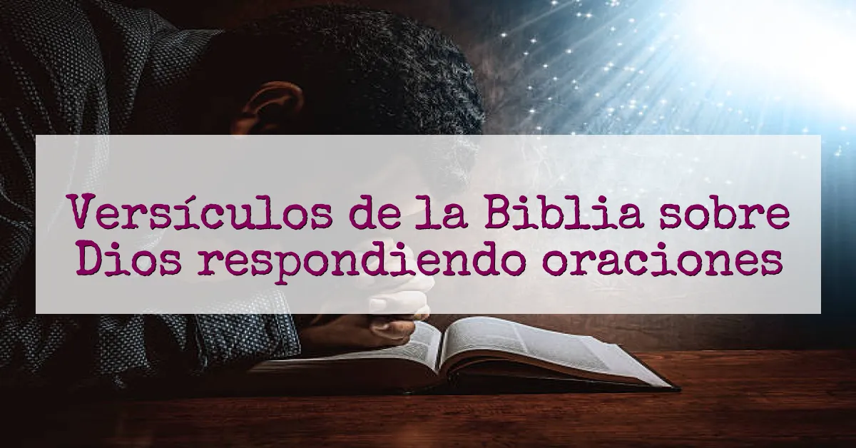 Versículos de la Biblia sobre Dios respondiendo oraciones