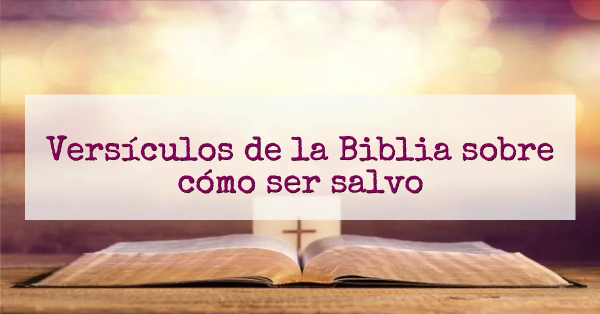 Versículos de la Biblia sobre cómo ser salvo