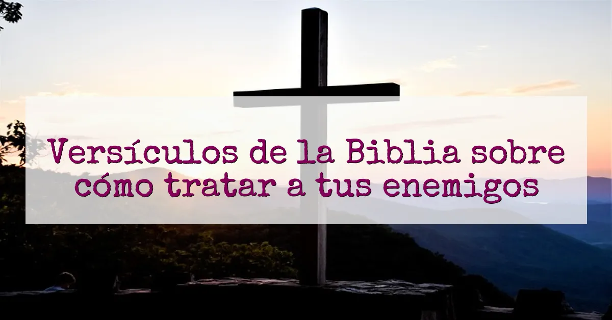 Versículos de la Biblia sobre cómo tratar a tus enemigos