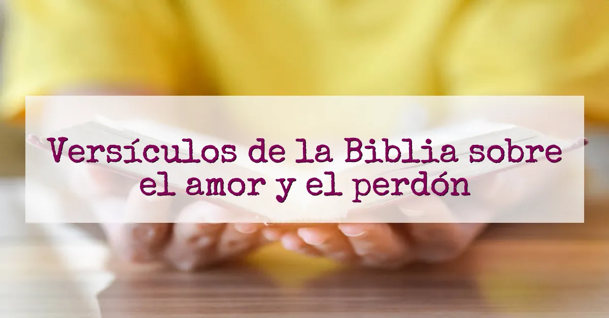 Versículos de la Biblia sobre el amor y el perdón