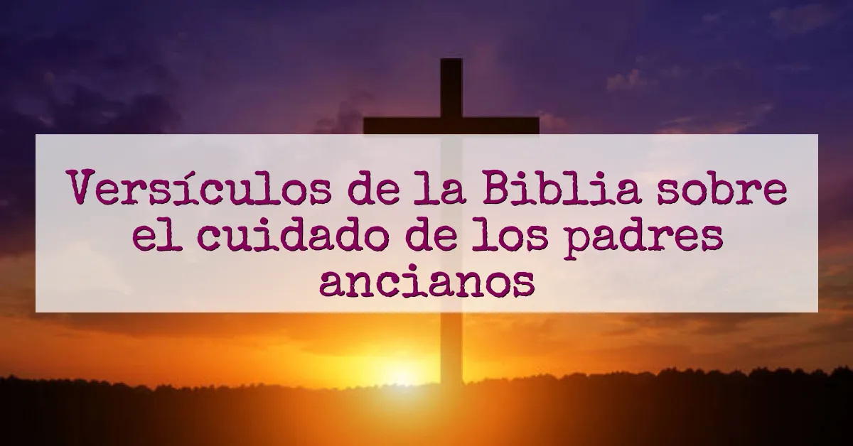 Versículos de la Biblia sobre el cuidado de los padres ancianos