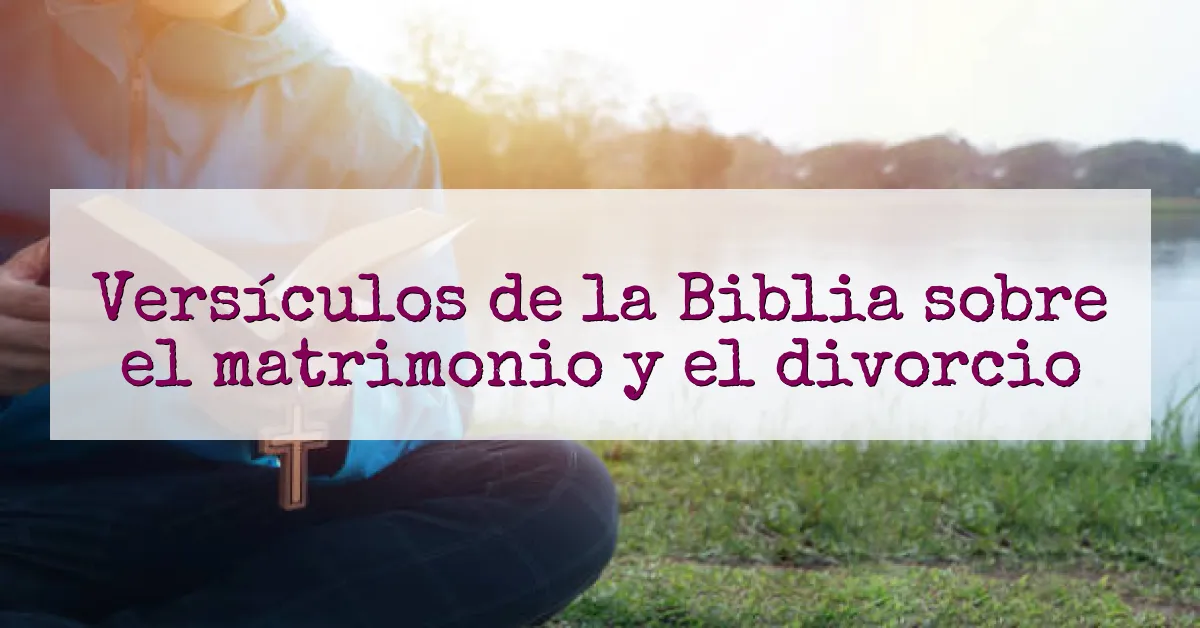 Versículos de la Biblia sobre el matrimonio y el divorcio