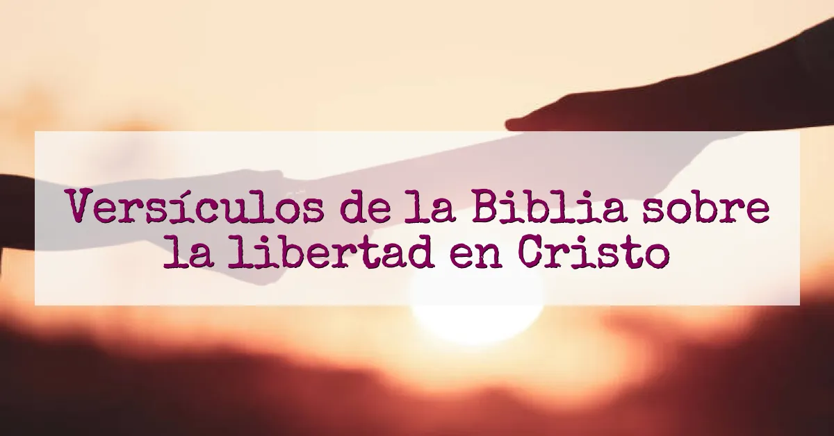 Versículos de la Biblia sobre la libertad en Cristo
