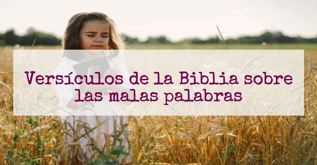 Versículos de la Biblia sobre las malas palabras