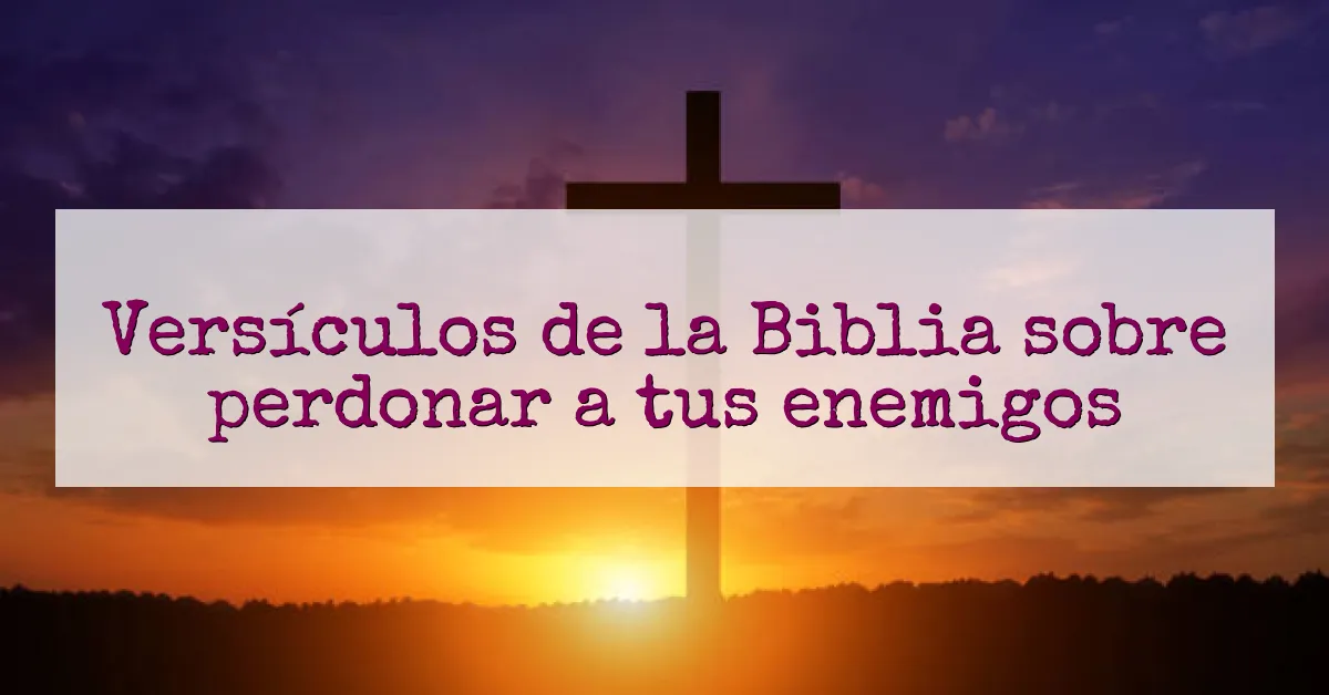 Versículos de la Biblia sobre perdonar a tus enemigos