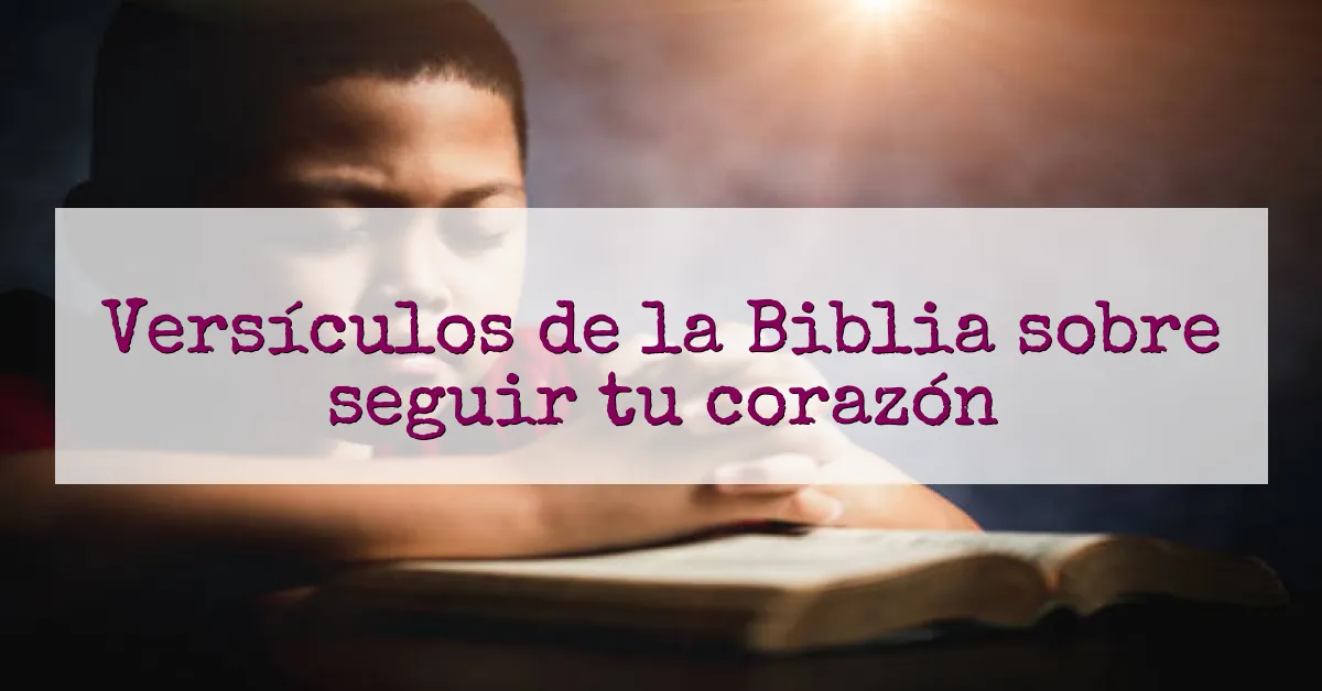 Versículos de la Biblia sobre seguir tu corazón
