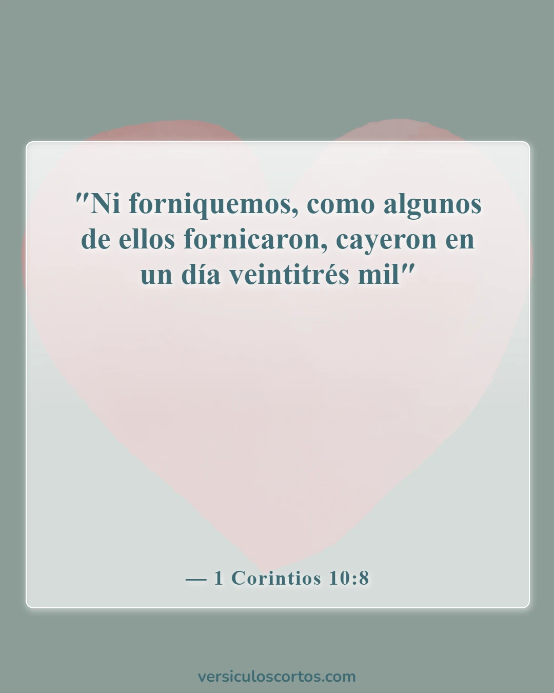 Versículos de la Biblia sobre cometer adulterio (1 Corintios 10:8)