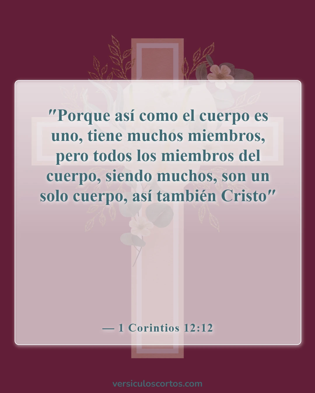 Versículos de la Biblia sobre los dones espirituales (1 Corintios 12:12)