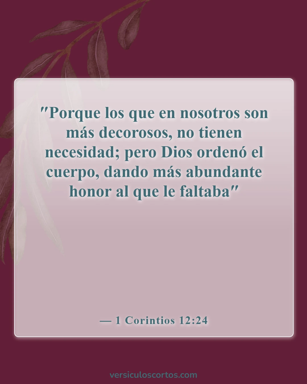 Versículos de la Biblia sobre los dones espirituales (1 Corintios 12:24)