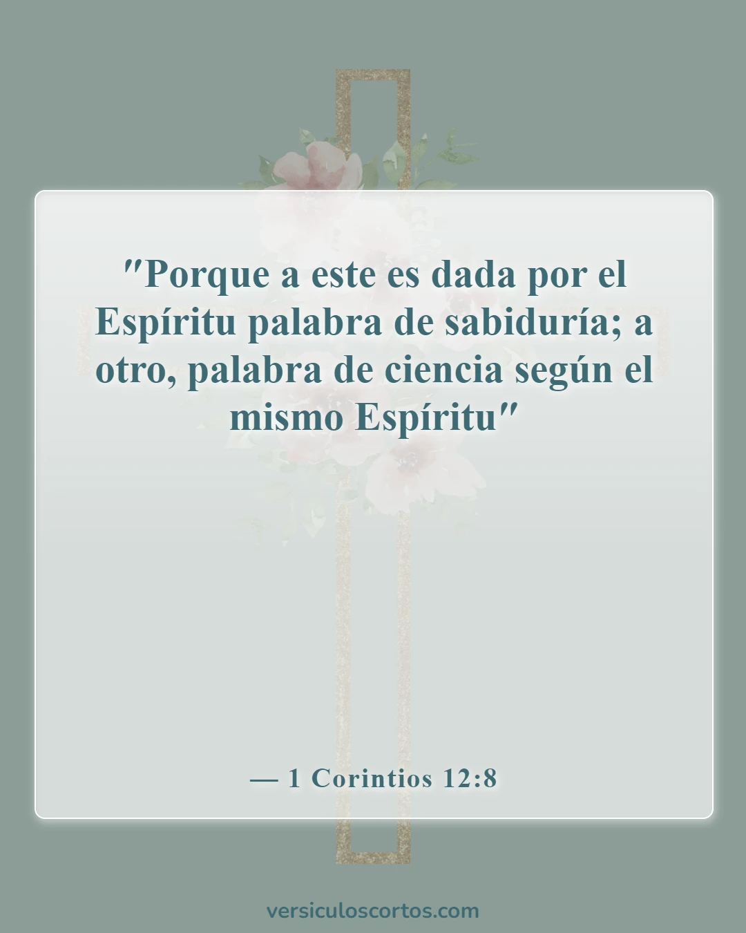 Versículos de la Biblia sobre los dones espirituales (1 Corintios 12:8)