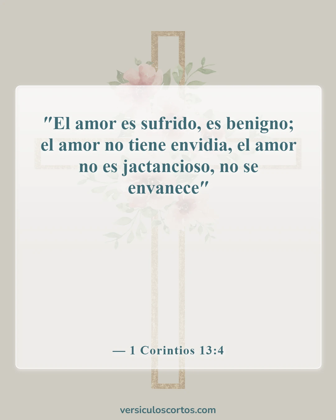 Versículos de la Biblia sobre la compasión hacia los demás (1 Corintios 13:4)