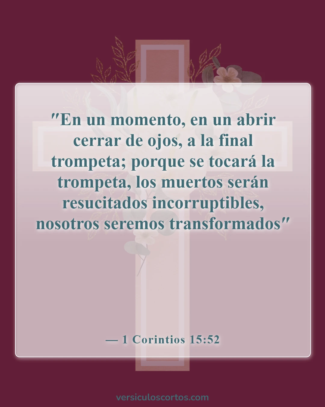 Versículos de la Biblia sobre la vuelta de Jesús (1 Corintios 15:52)