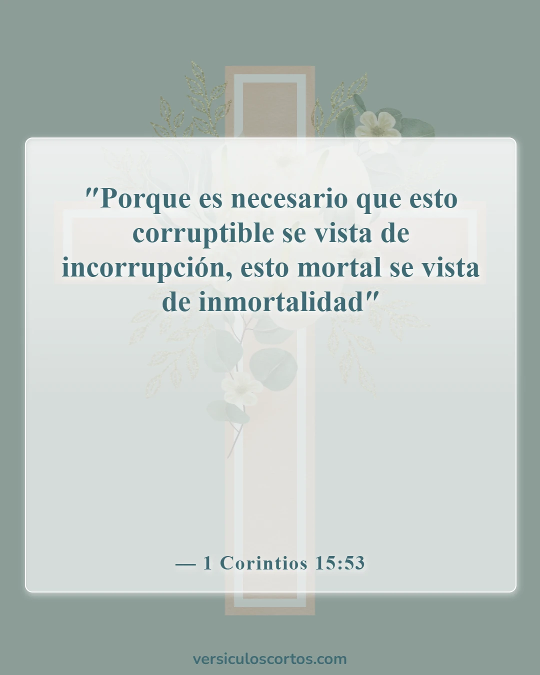 Versículos Bíblicos Sobre Cuerpos Glorificados (1 Corintios 15:53)