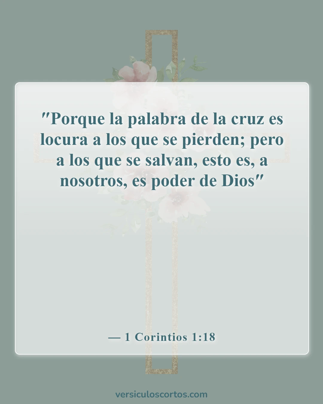 Versículos bíblicos sobre la salvación (1 Corintios 1:18)
