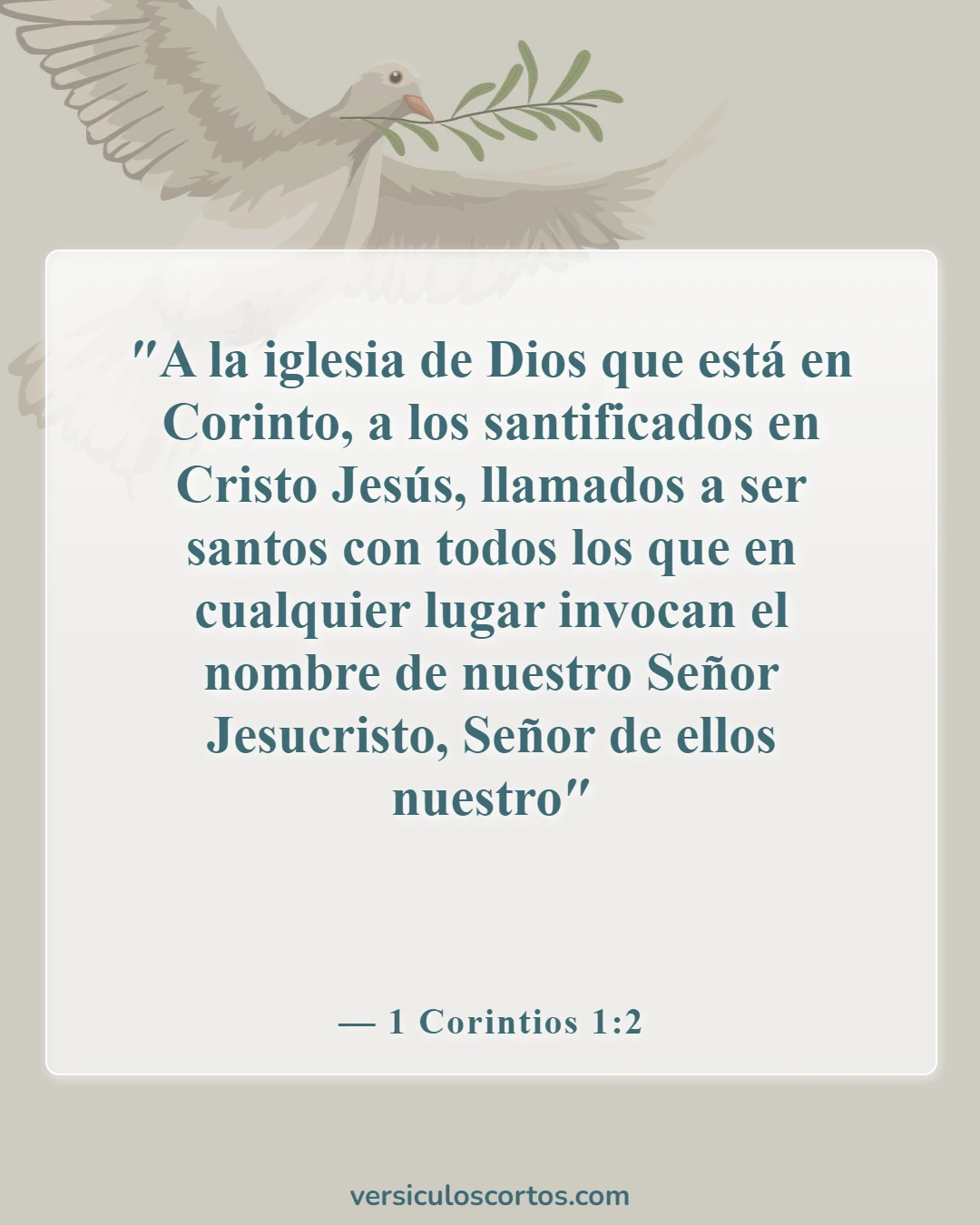 Versículos de la Biblia sobre los creyentes (1 Corintios 1:2)