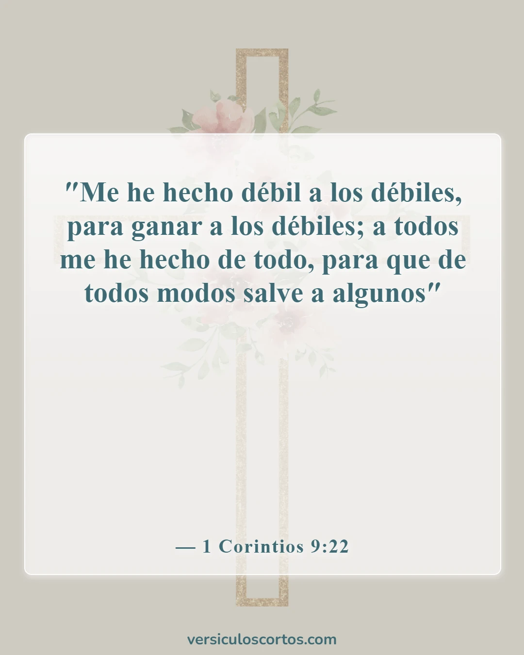 Versículos de la Biblia sobre el trabajo misionero (1 Corintios 9:22)