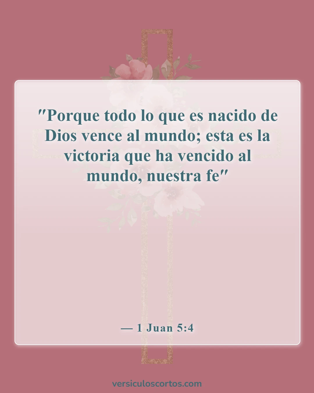 Versículos de la Biblia sobre salir con un no creyente (1 Juan 5:4)