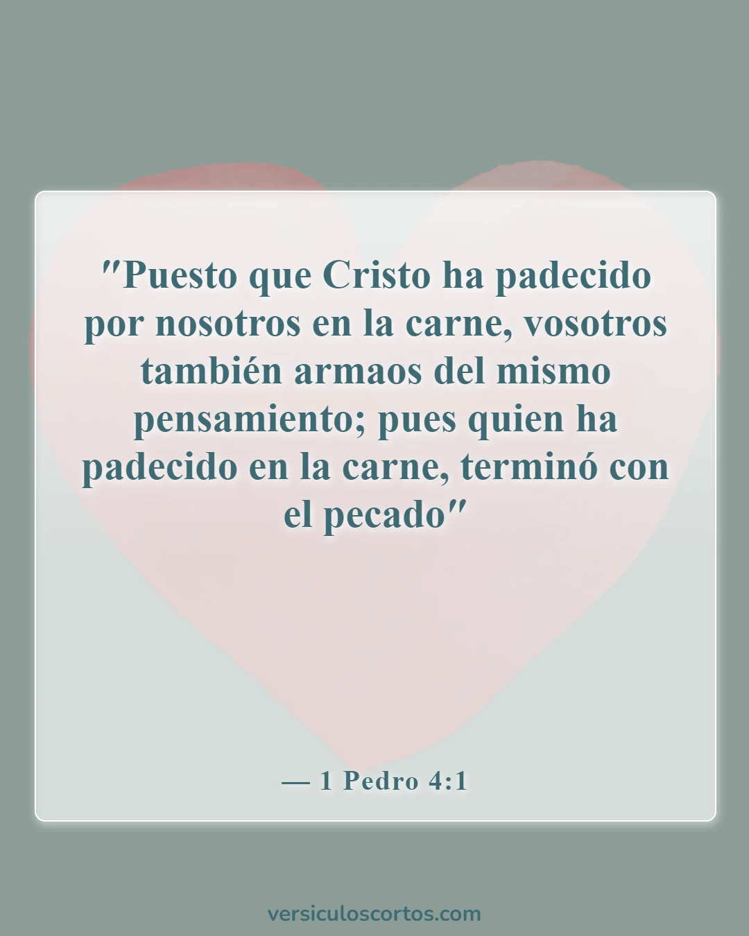 Versículos de la Biblia sobre la Armadura de Dios (1 Pedro 4:1)