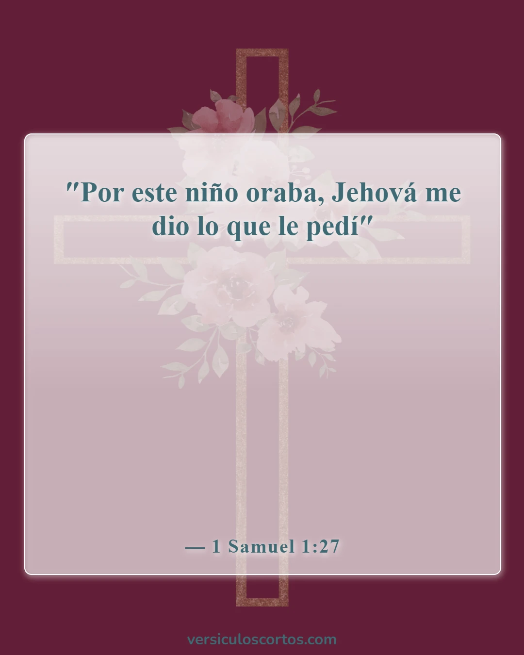 Versículos de la Biblia sobre bebés (1 Samuel 1:27)