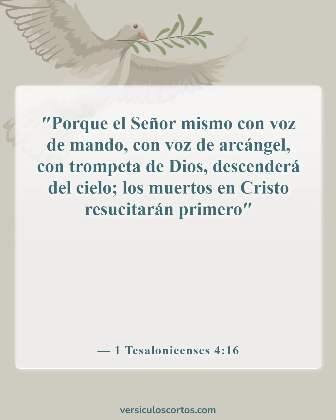 Versículos de la Biblia sobre Jesucristo (1 Tesalonicenses 4:16)