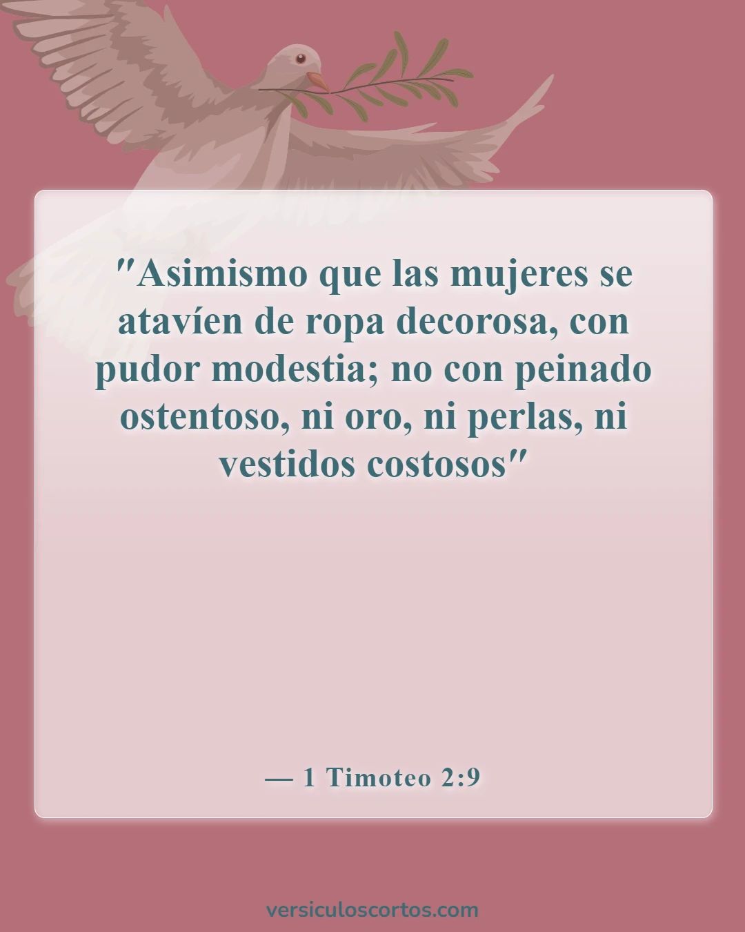 Versículos bíblicos sobre perforaciones (1 Timoteo 2:9)