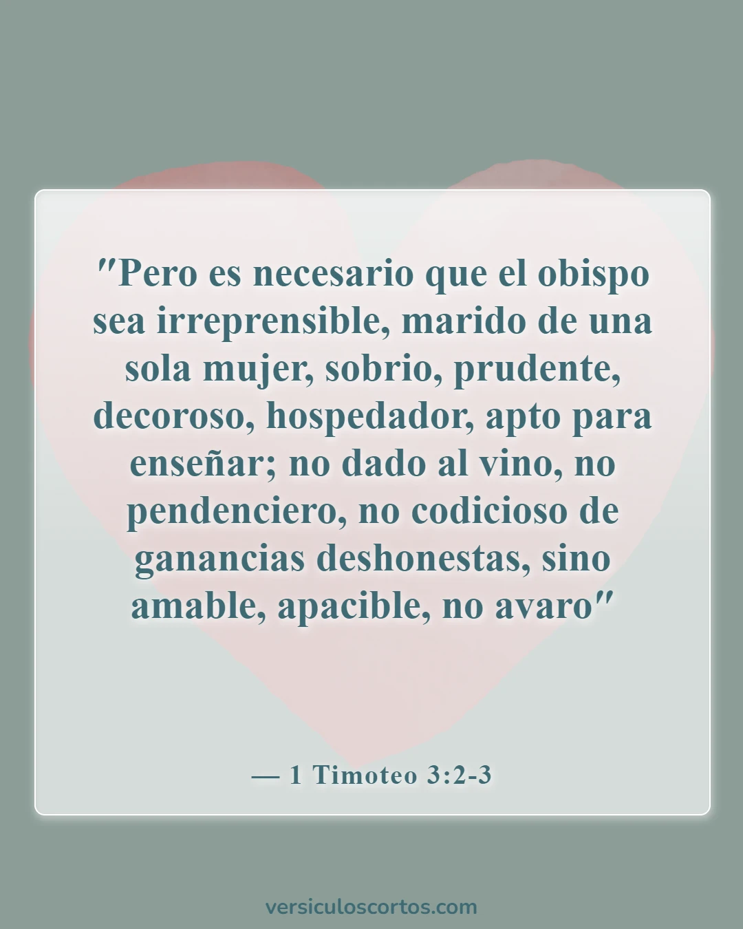 Versículos de la Biblia sobre esposos físicamente abusivos (1 Timoteo 3:2-3)