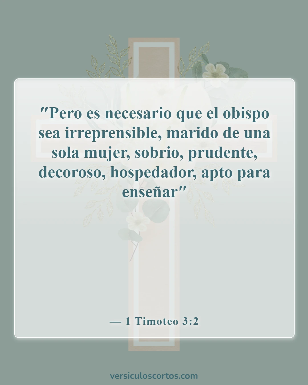 Versículos de la Biblia sobre líderes en la Biblia (1 Timoteo 3:2)