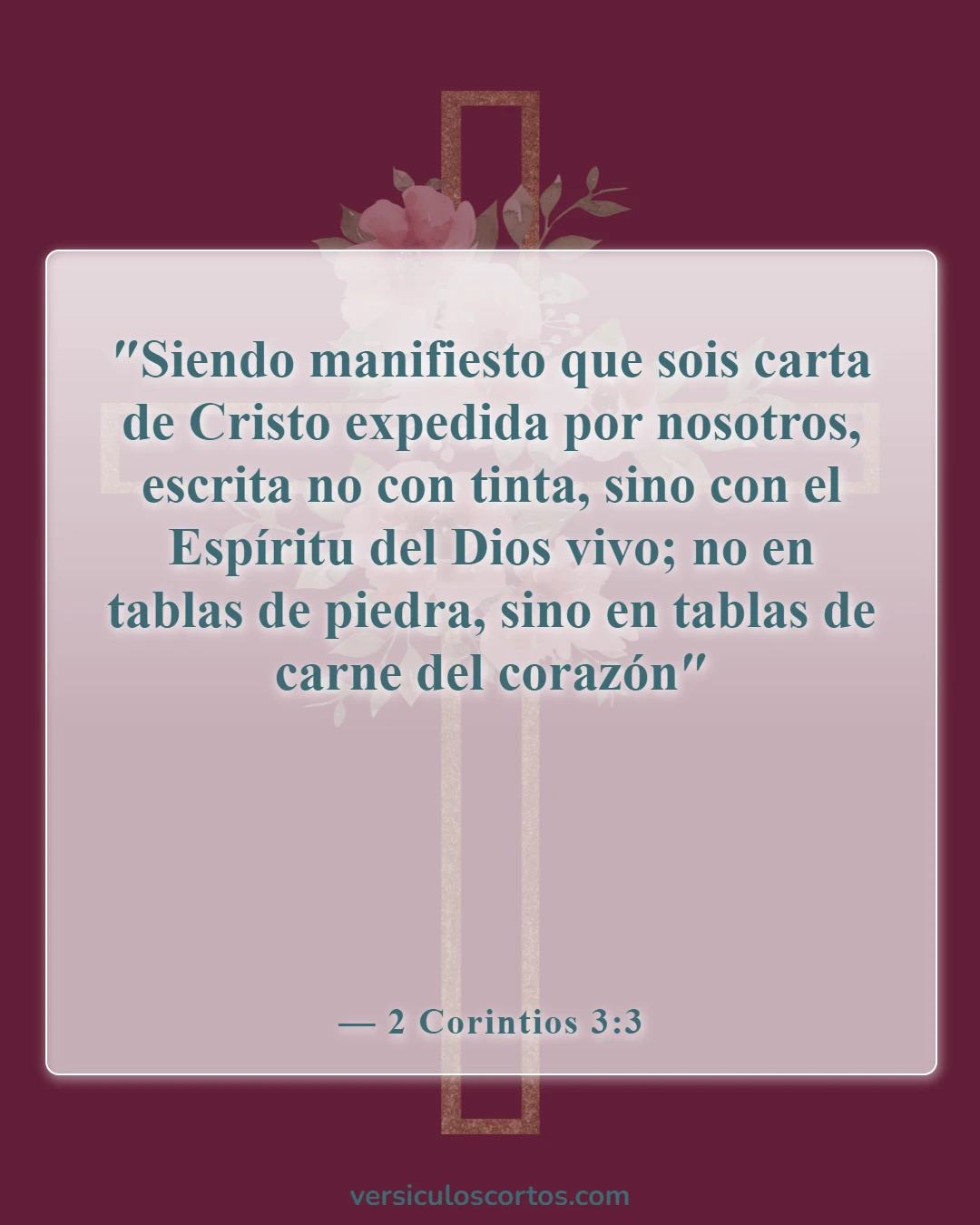 Versículos de la Biblia sobre ganar almas (2 Corintios 3:3)