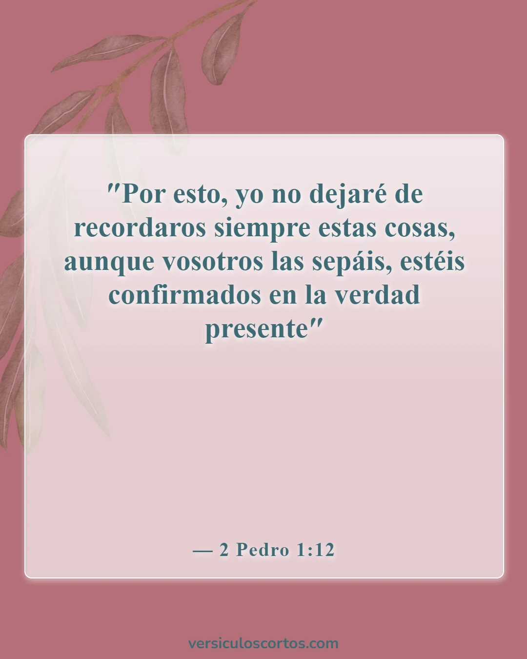 Versículos bíblicos sobre las responsabilidades pastorales (2 Pedro 1:12)