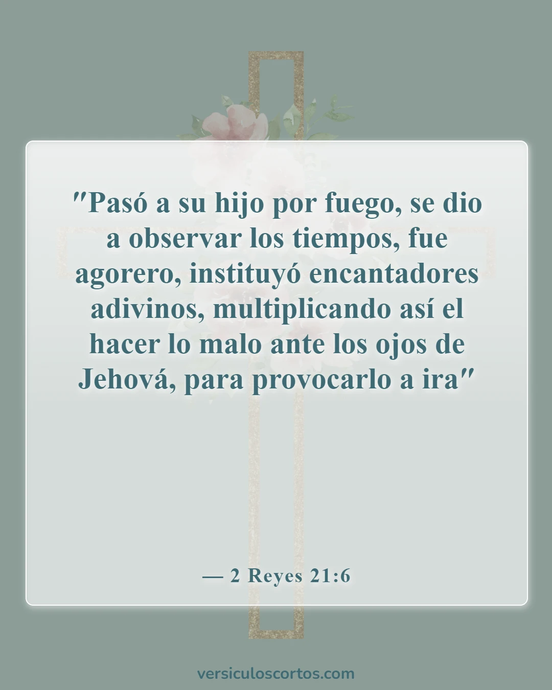 Versículos de la Biblia sobre la magia negra (2 Reyes 21:6)