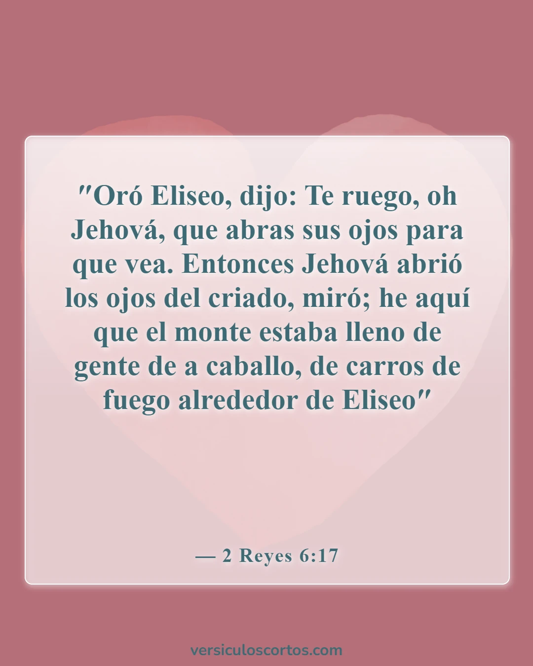 Versículos de la Biblia sobre ángeles y humanos (2 Reyes 6:17)