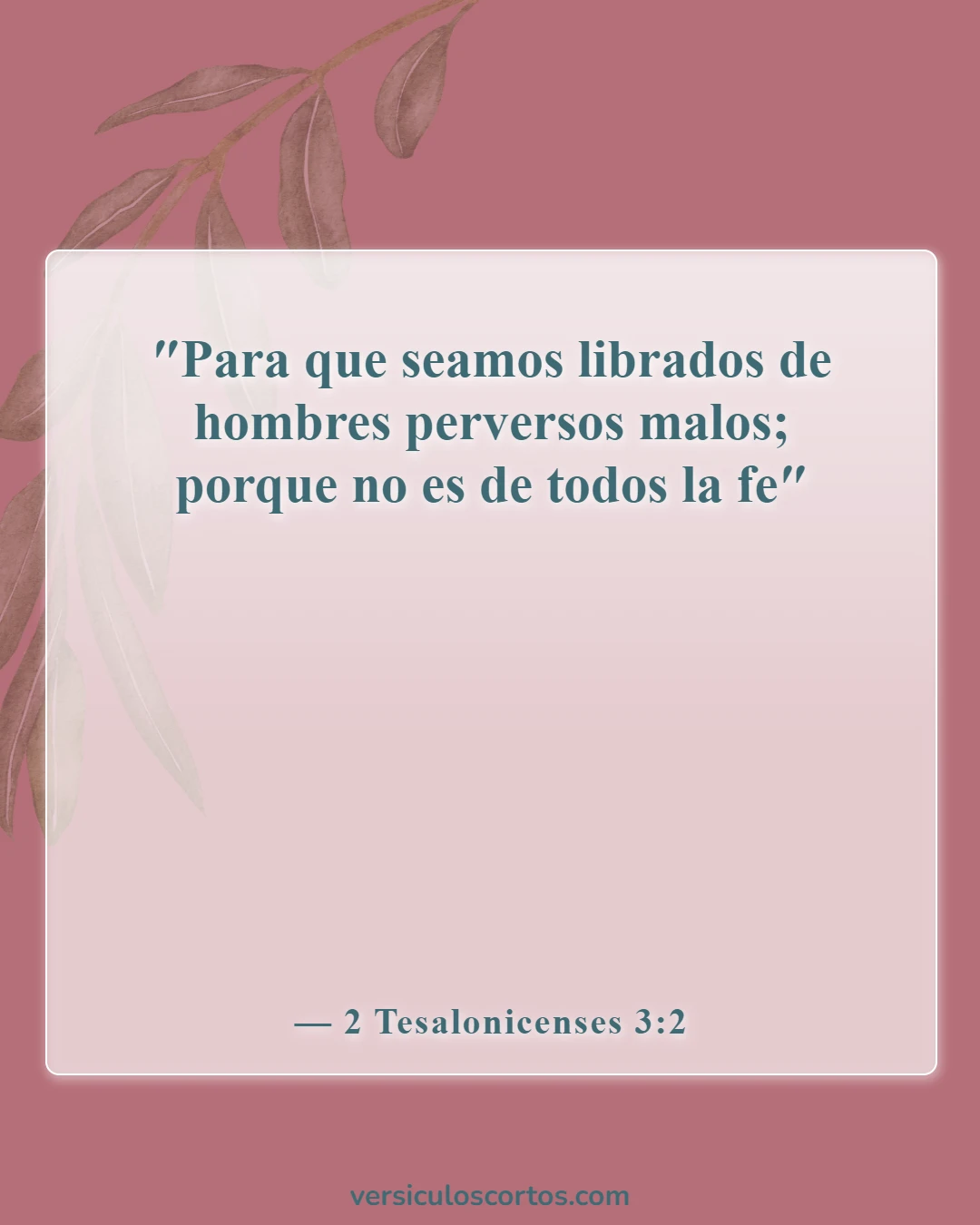 Versículos de la Biblia sobre la fe en Dios (2 Tesalonicenses 3:2)