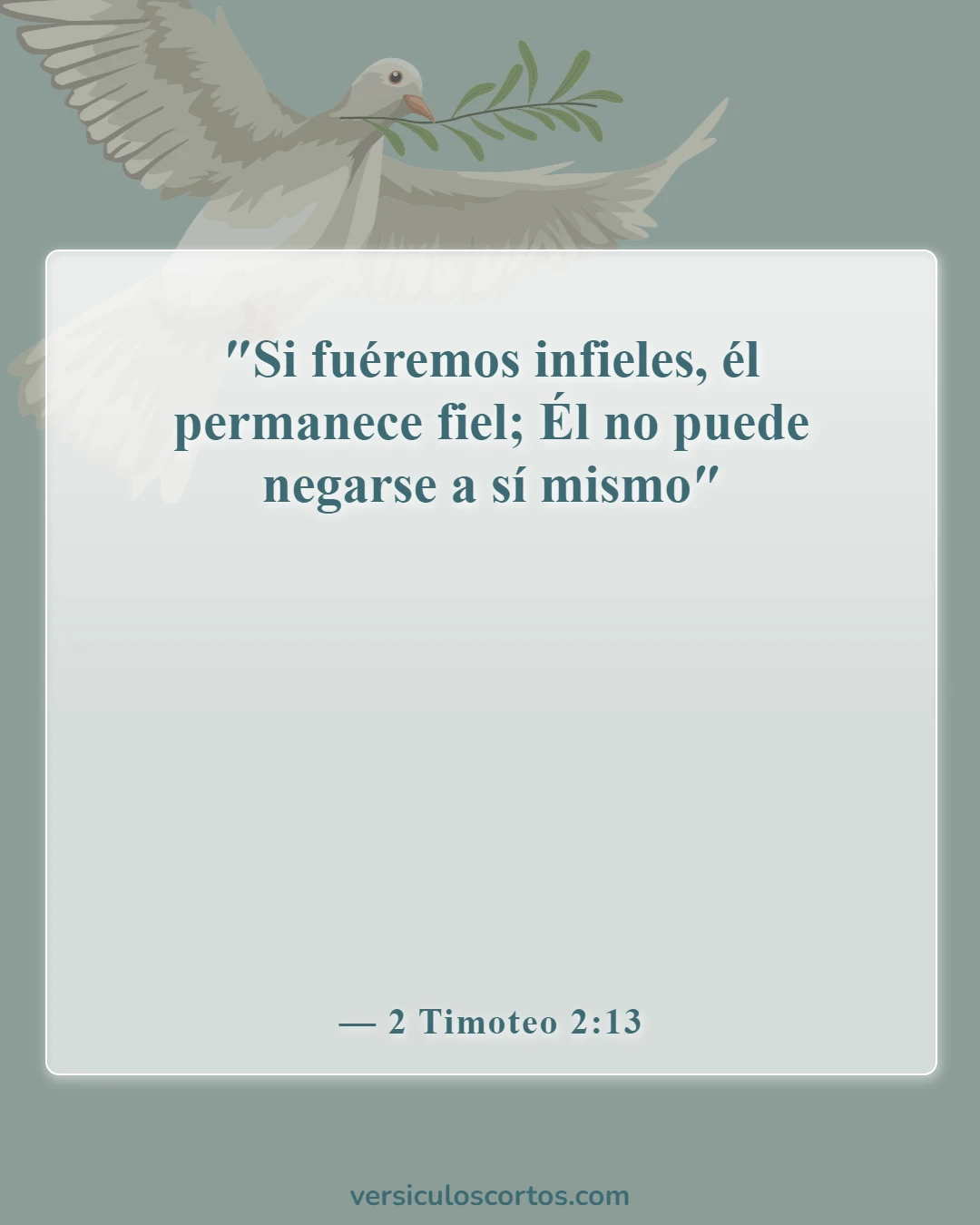 Versículos de la Biblia sobre la falta de fe (2 Timoteo 2:13)