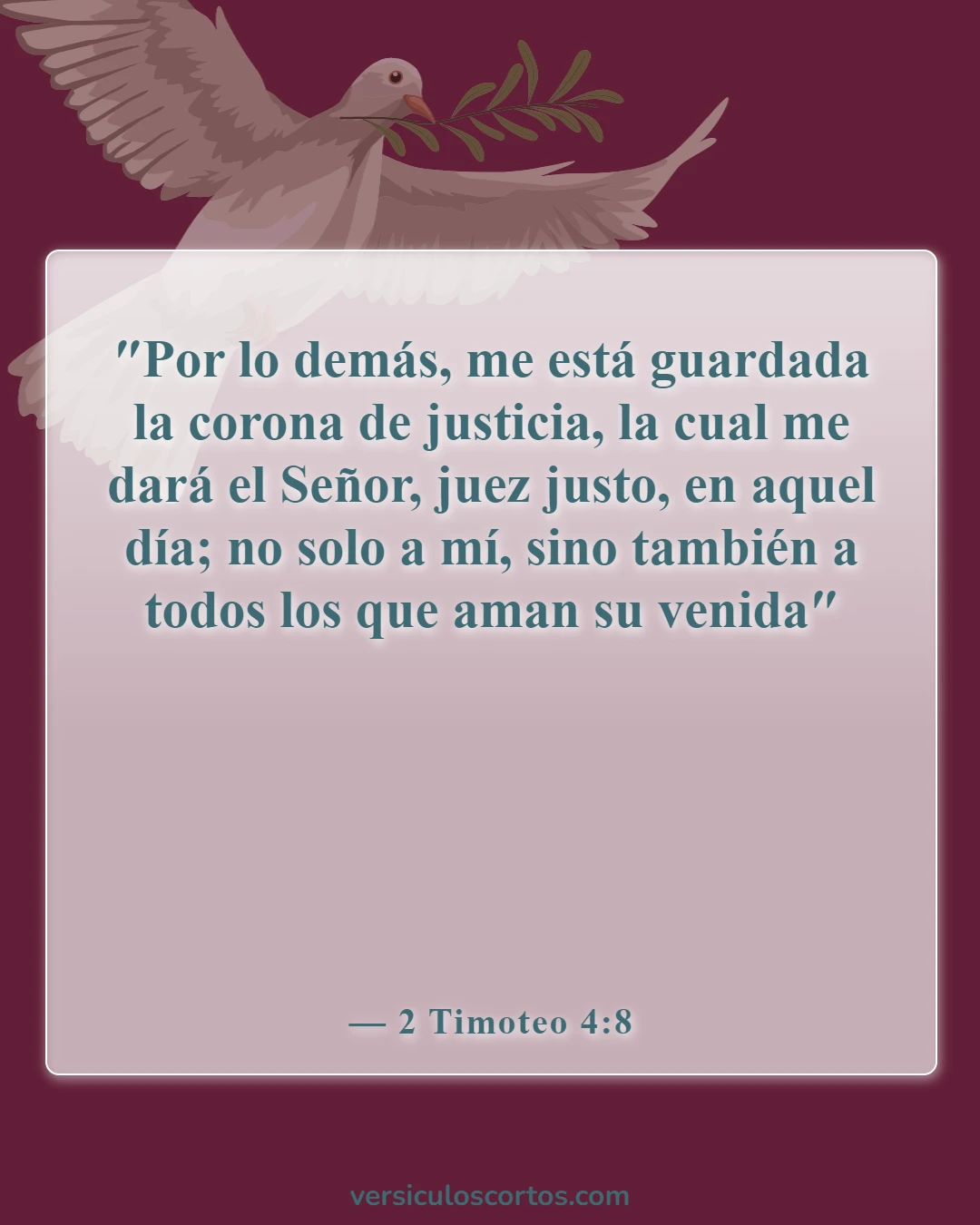 Versículos de la Biblia sobre la vuelta de Jesús (2 Timoteo 4:8)