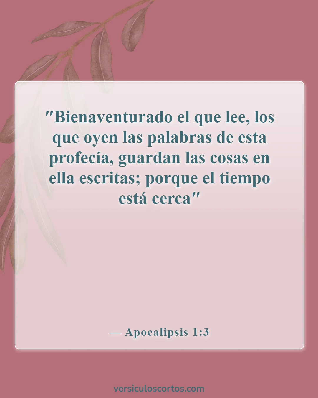 Versículos bíblicos sobre el poder de la palabra (Apocalipsis 1:3)