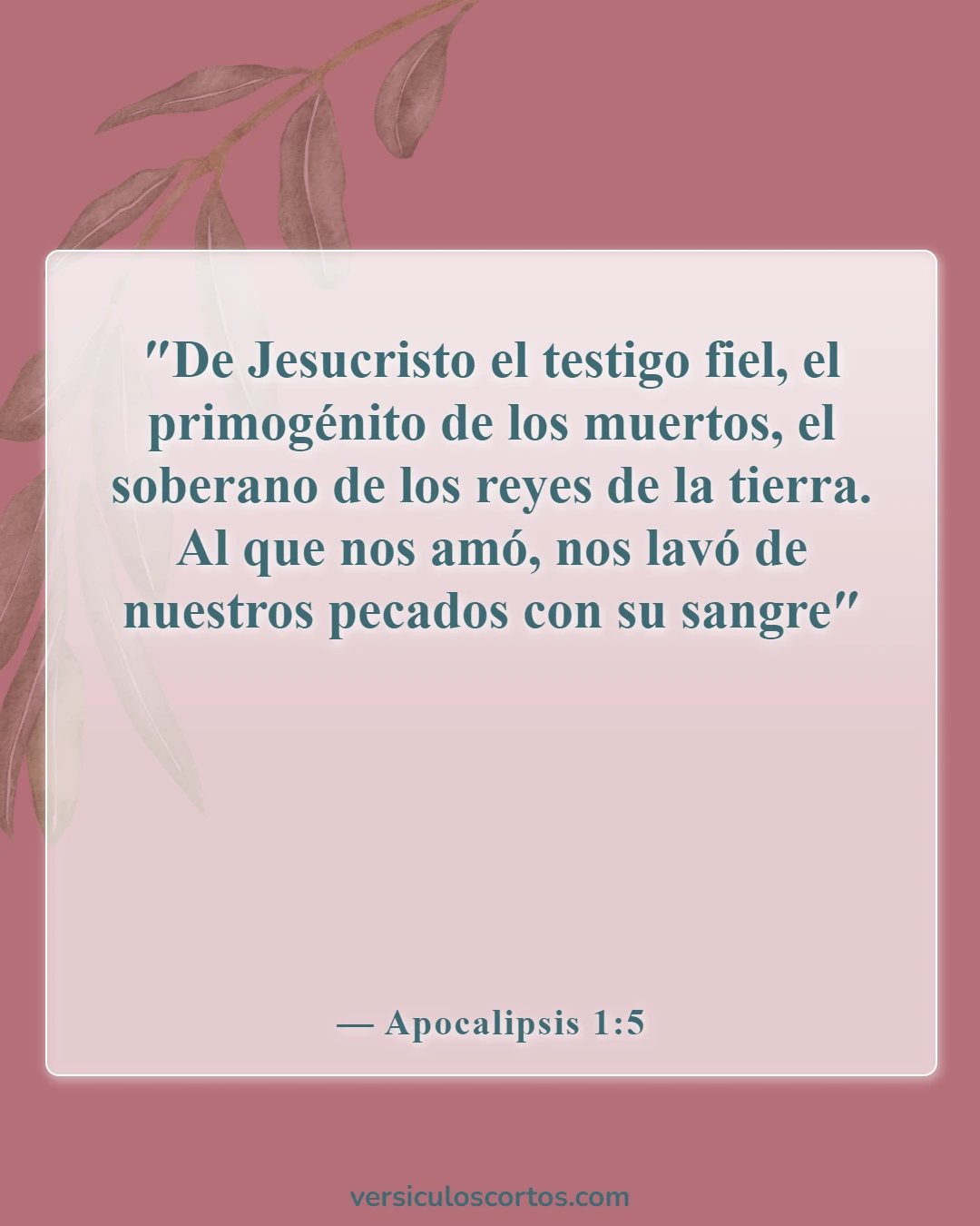 Versículos bíblicos sobre la expiación (Apocalipsis 1:5)