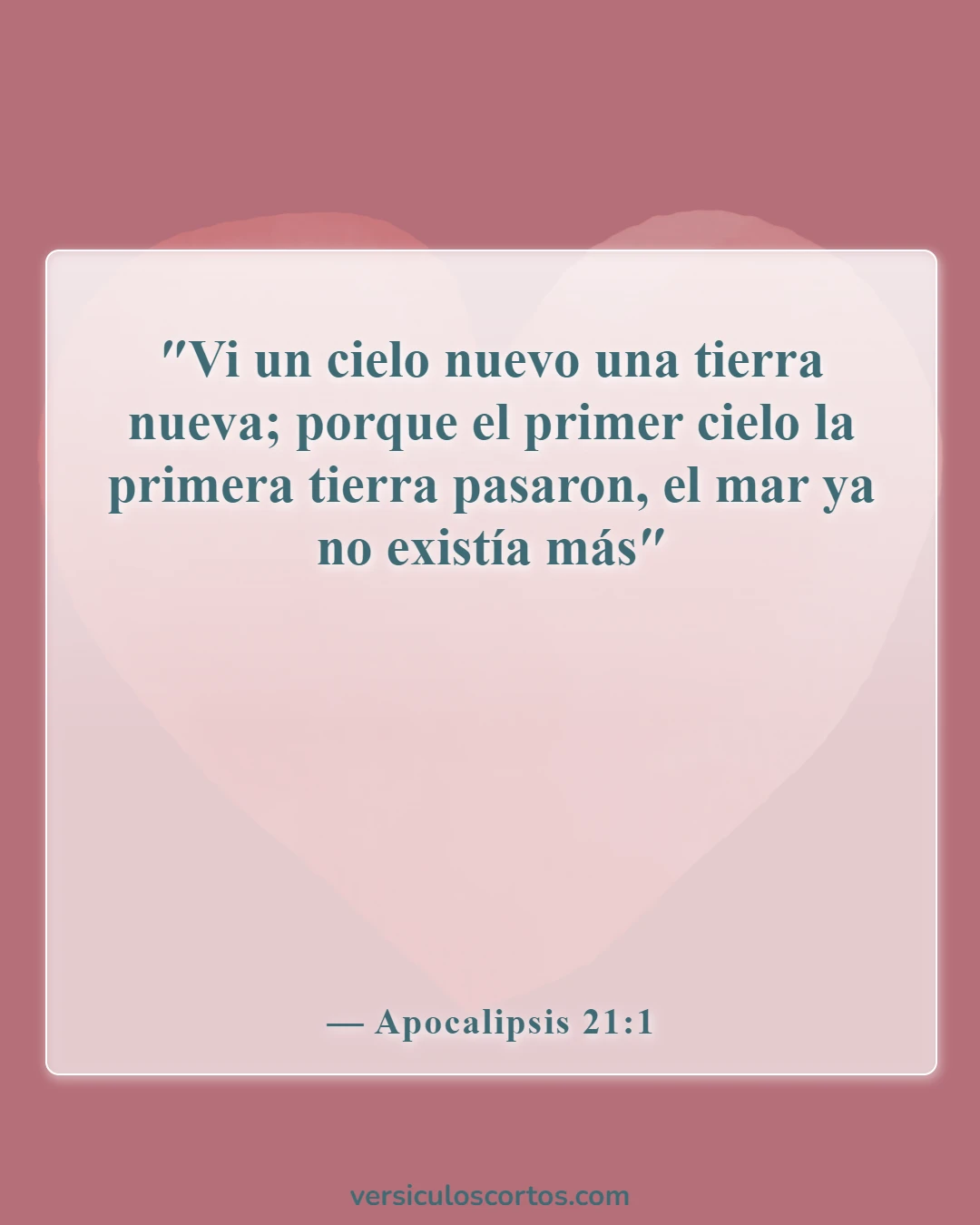 Versículos bíblicos sobre el fin del mundo (Apocalipsis 21:1)