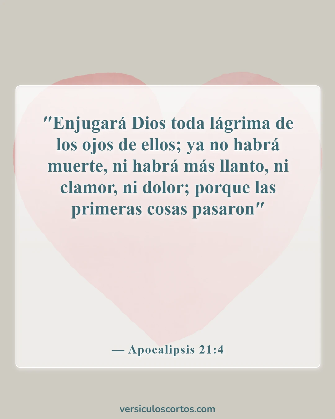 Versículos de la Biblia sobre el luto (Apocalipsis 21:4)
