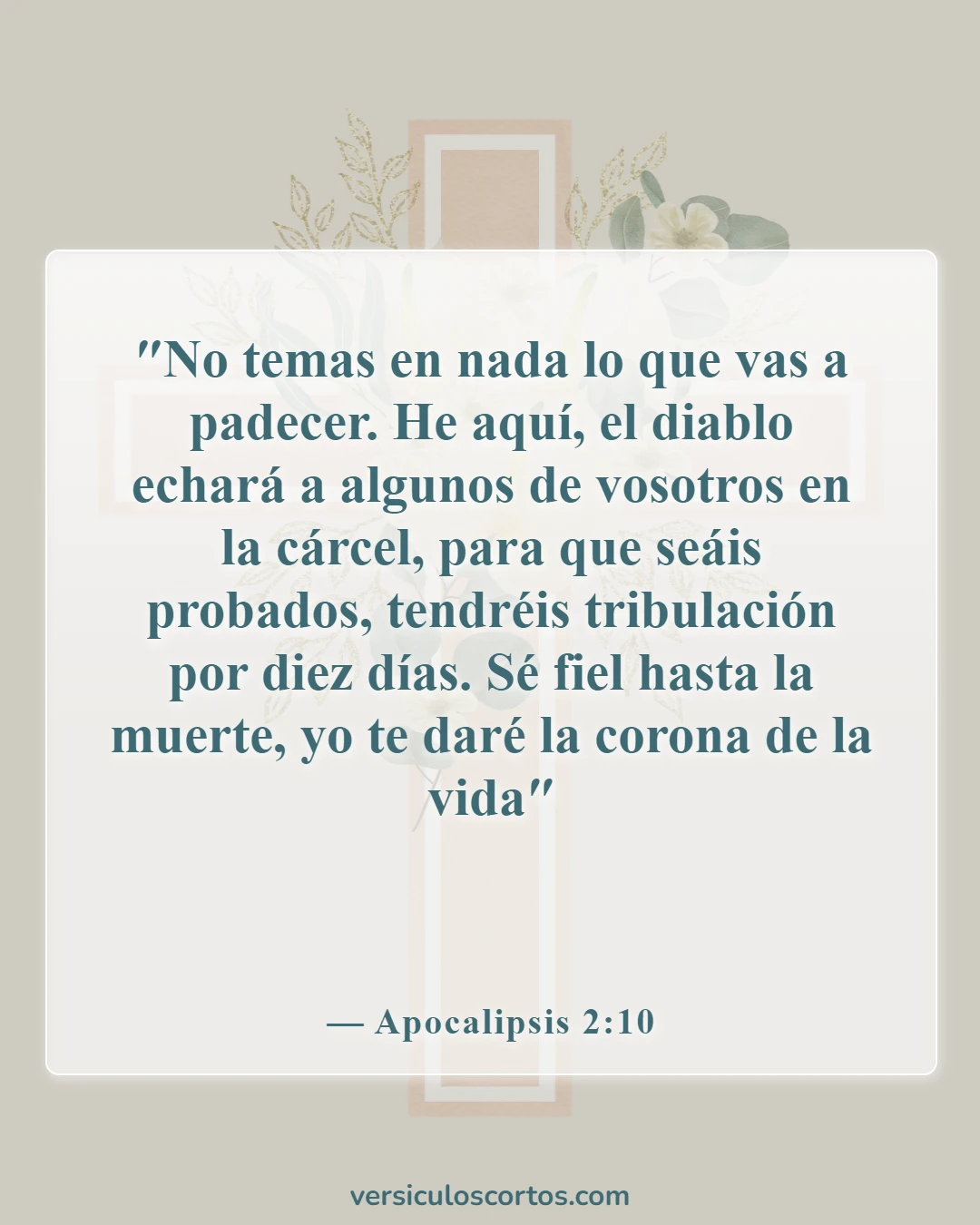 Versículos de la Biblia sobre la aflicción (Apocalipsis 2:10)