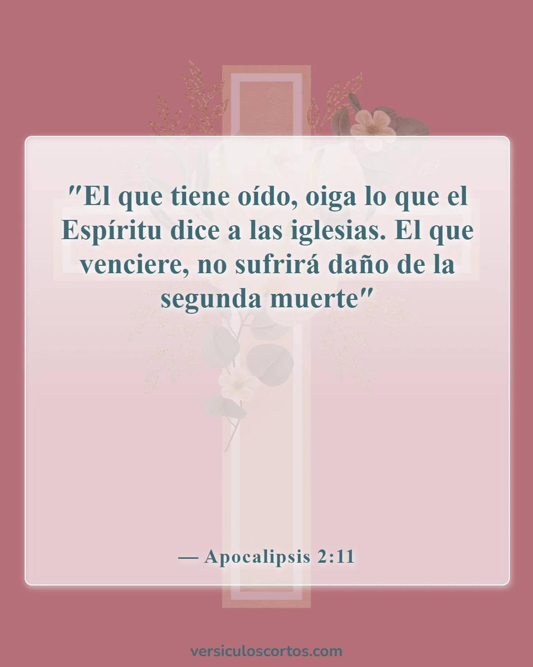 Versículos de la Biblia sobre las puertas del infierno (Apocalipsis 2:11)