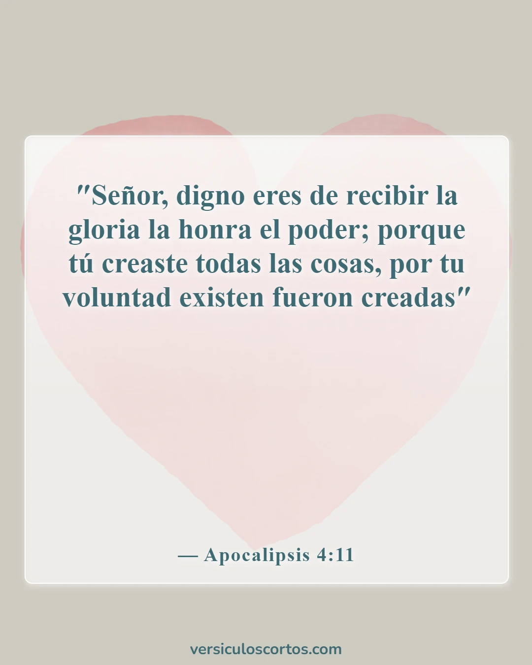 Versículos bíblicos sobre la evolución (Apocalipsis 4:11)