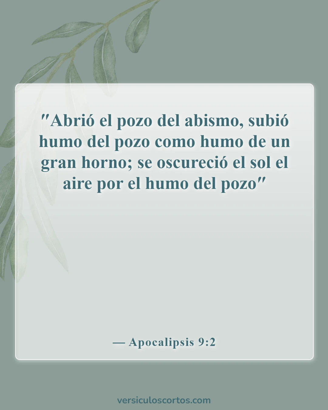 Versículos de la Biblia sobre las puertas del infierno (Apocalipsis 9:2)