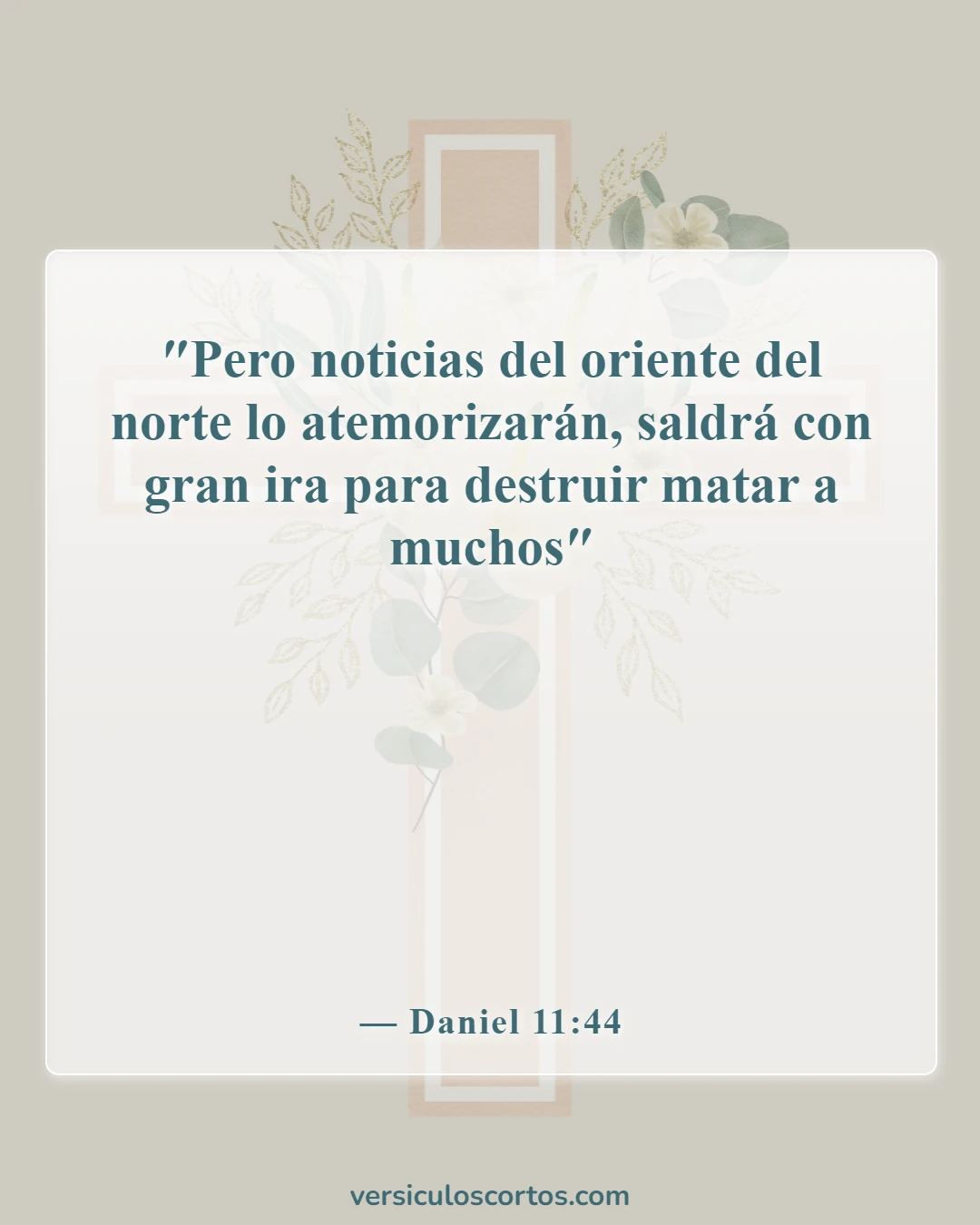 Versículos bíblicos sobre el Anticristo (Daniel 11:44)
