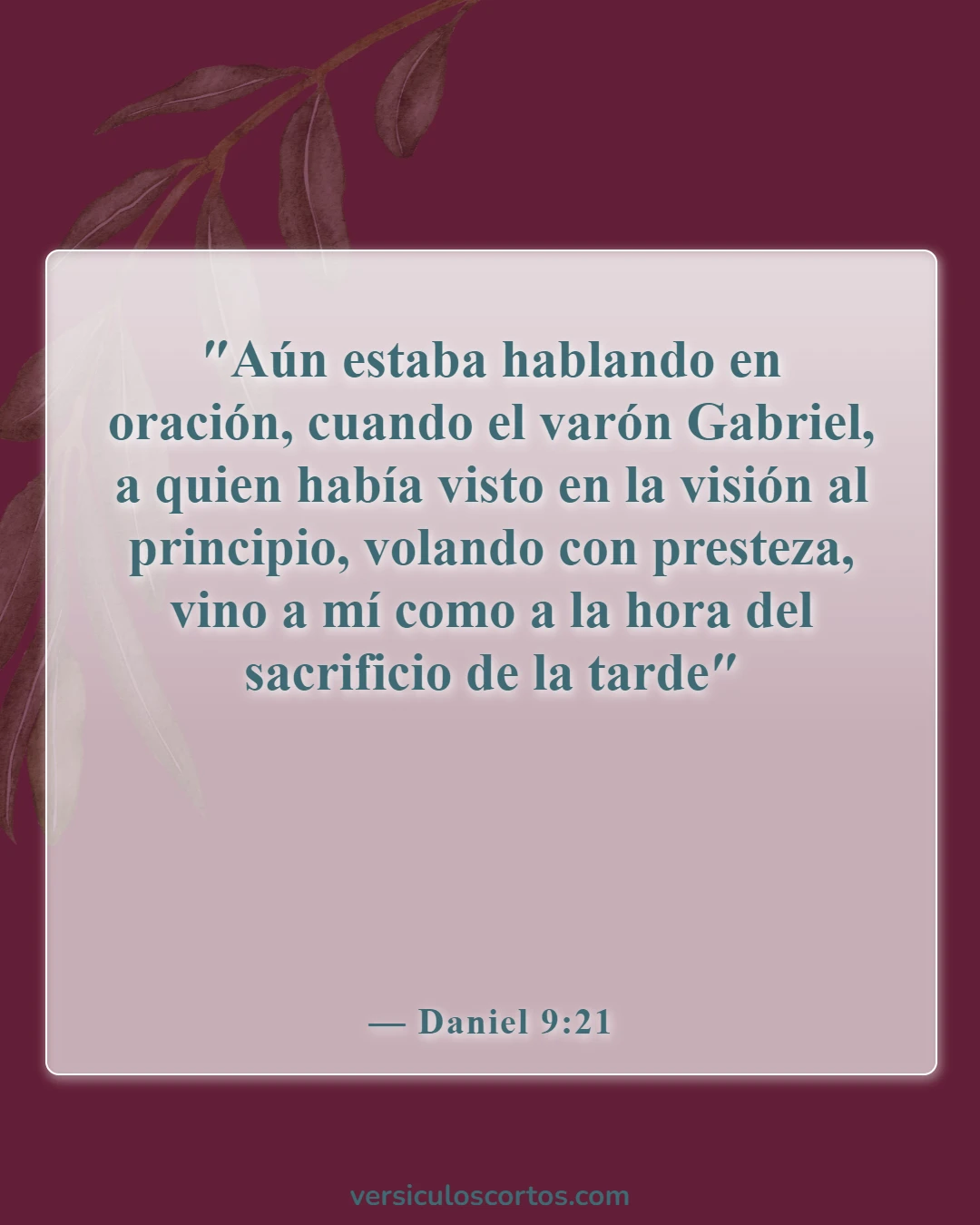 Versículos de la Biblia sobre ángeles y humanos (Daniel 9:21)