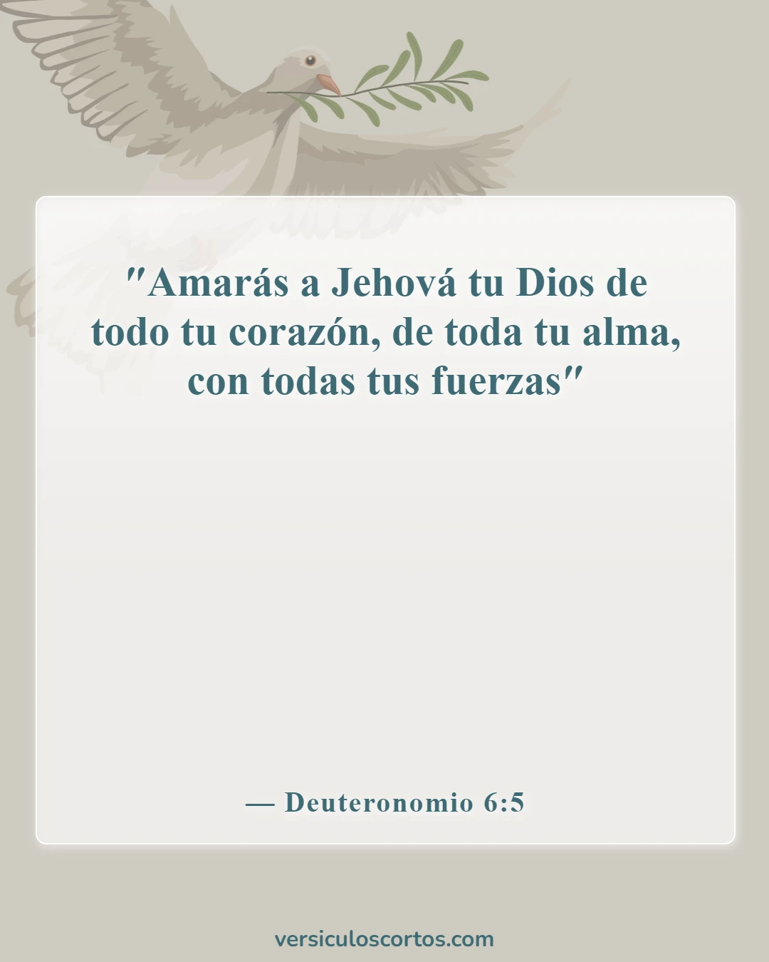 Versículos bíblicos sobre amar al Señor (Deuteronomio 6:5)