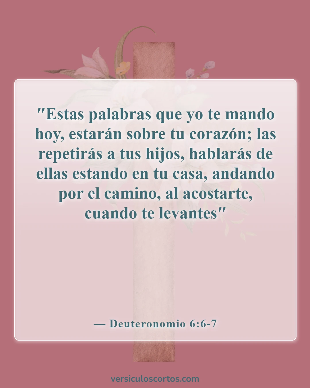 Versículos de la Biblia sobre bebés (Deuteronomio 6:6-7)