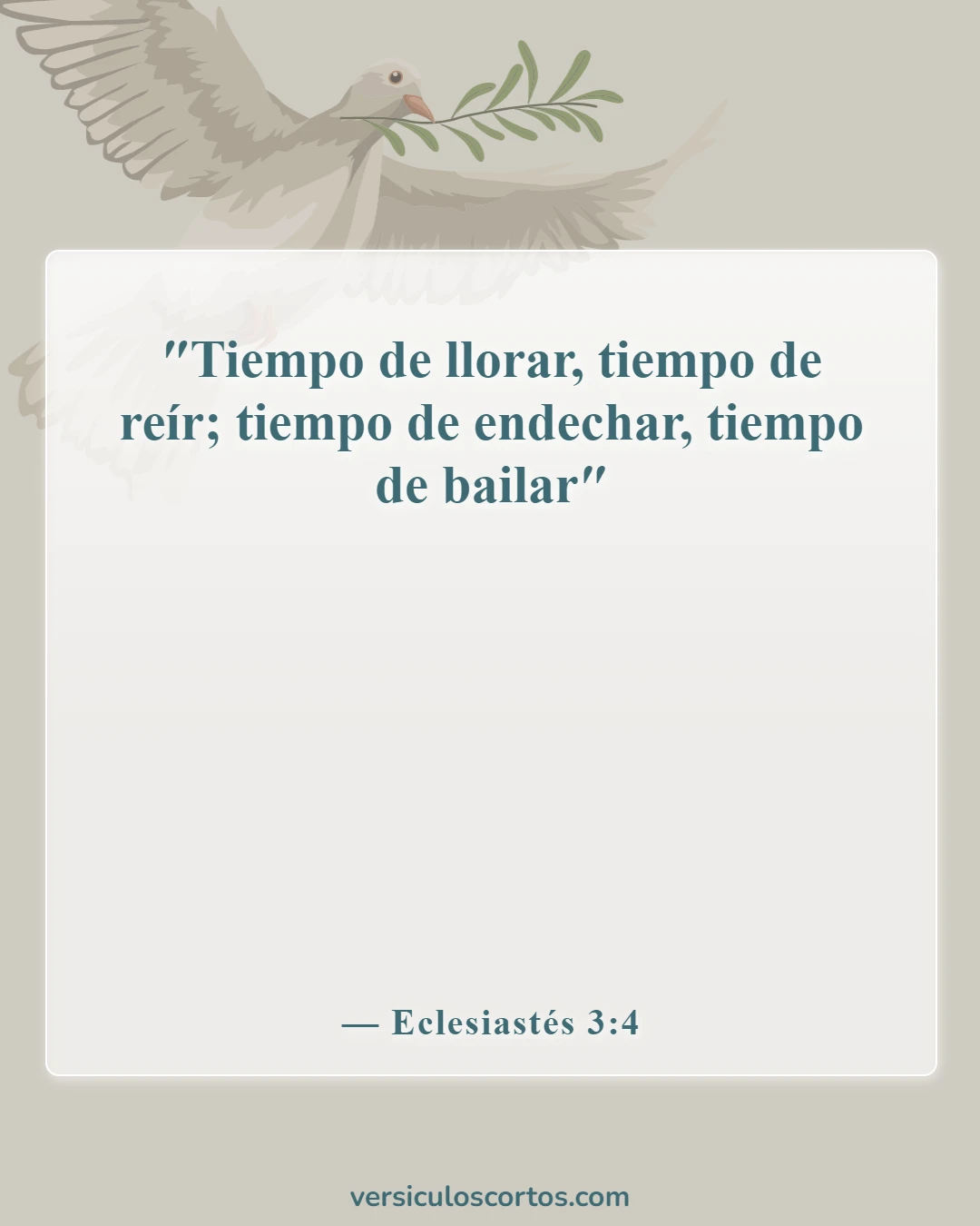 Versículos de la Biblia sobre el luto (Eclesiastés 3:4)