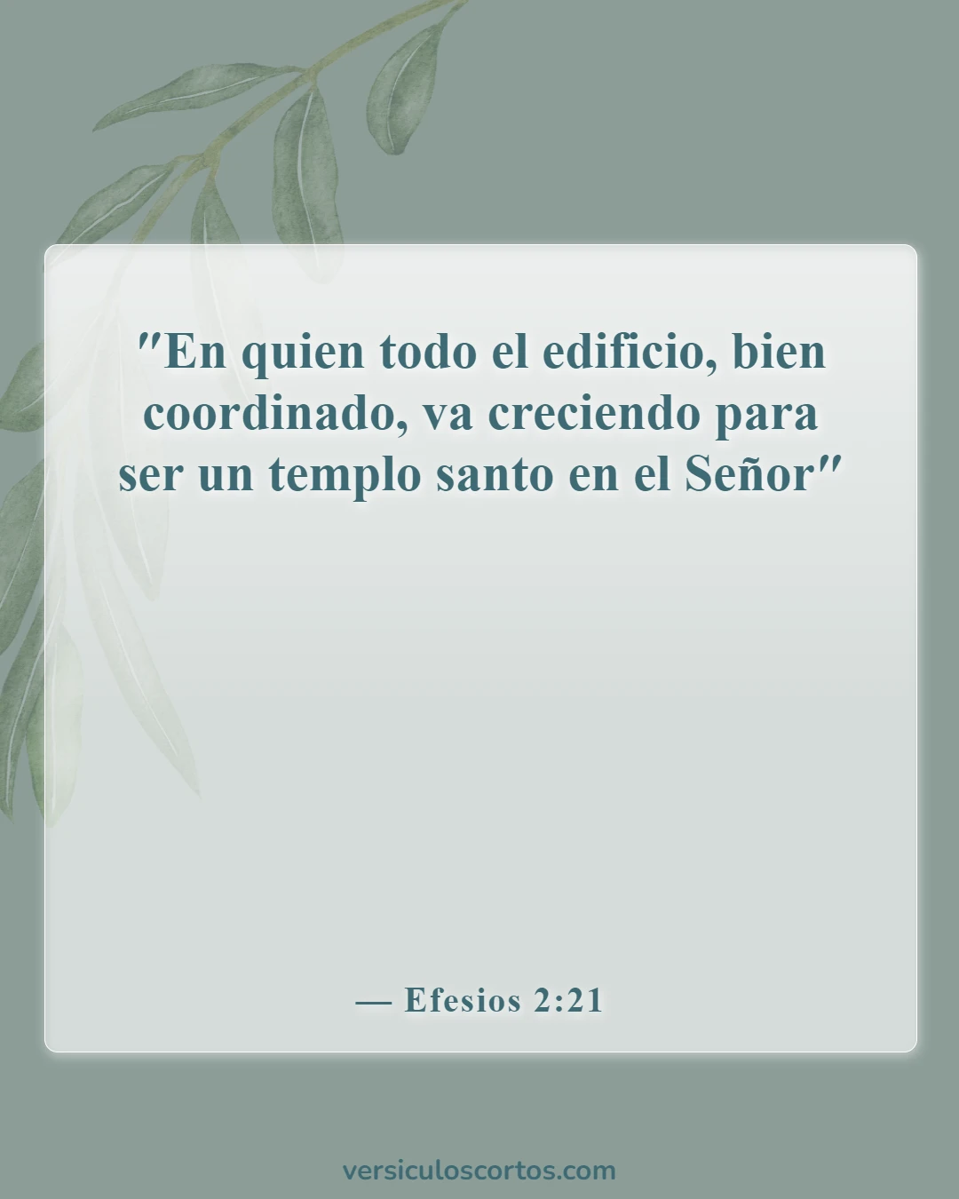 Versículos de la Biblia sobre el Templo del Espíritu Santo (Efesios 2:21)