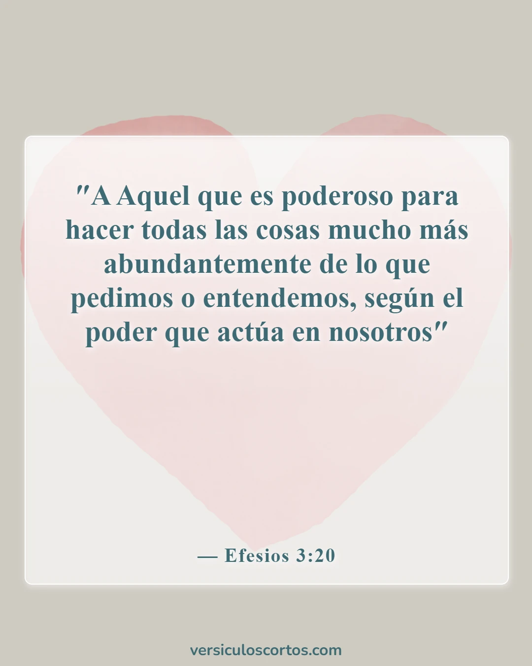 Versículos bíblicos sobre bendecir a alguien (Efesios 3:20)