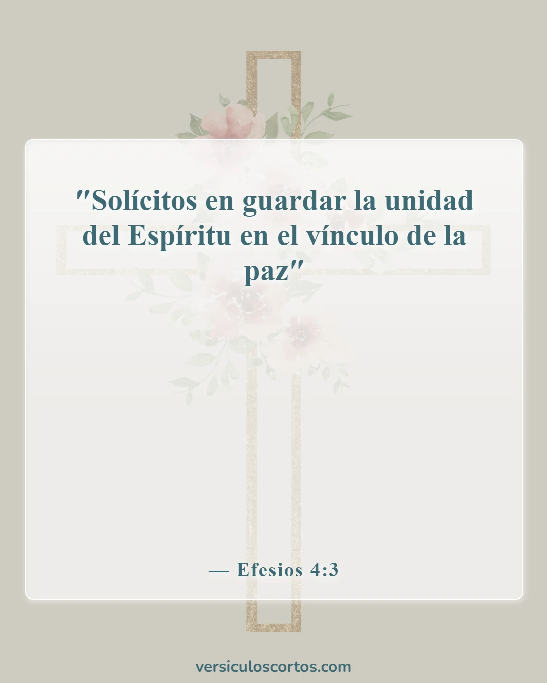 Versículos bíblicos sobre dejar la iglesia (Efesios 4:3)